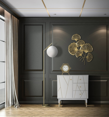 Lampa podea Glamy, auriu alb [4]