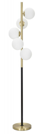 Corpuri de iluminat - Lampadar Glamy Dark, auriu negru alb