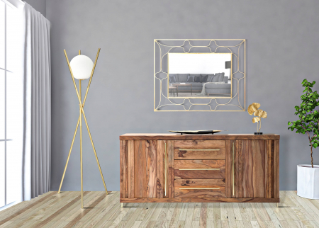 Lampa podea Glamy X, Auriu alb [1]