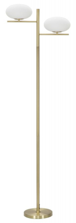 Lampa de podea, Lampadare - Lampa podea Oval Glamy, auriu alb