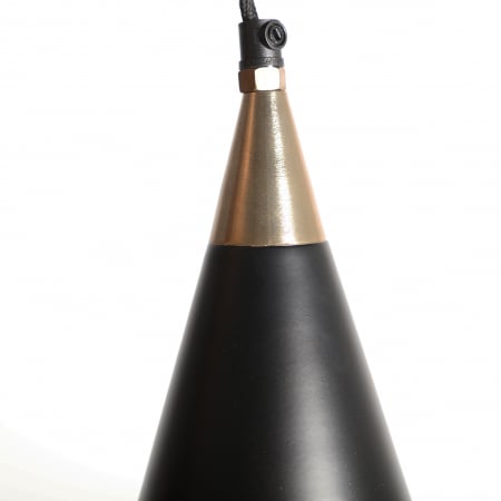Lampa suspendata Art Deco neagra|Iluminat modern geometric [2]