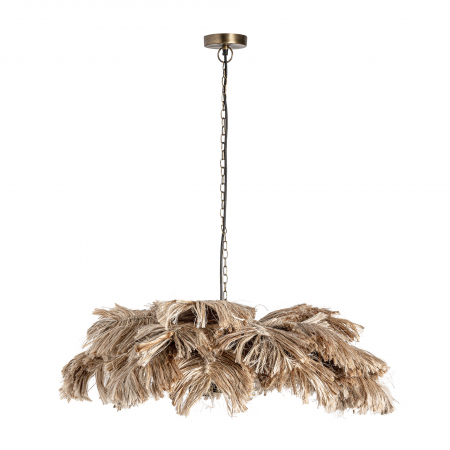 Lampa suspendata etnica aluminiu ratan | Iluminat exotic [1]