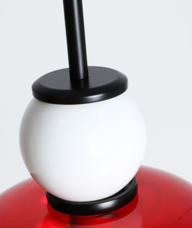 Lampă suspendată cristal alb roșu LARISA – titlu imagine principală [3]