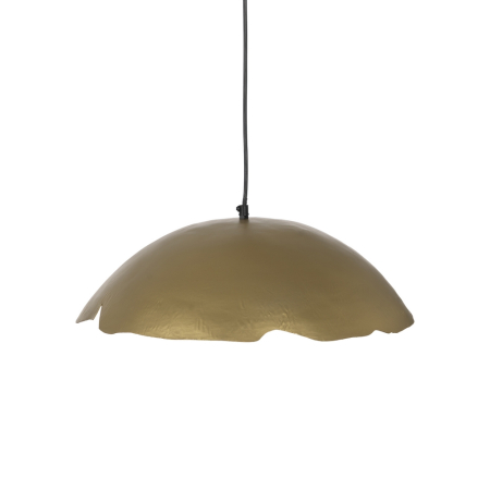 Lustre, Lampi suspendate - Lampă suspendată din metal auriu cu margine ondulată