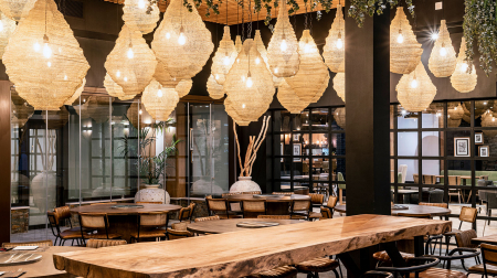 Lampa suspendata industriala fier gri|Lustre moderne robuste [5]