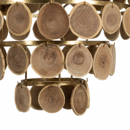 Lustra Metalica si Lemn CreativDeco - Design Modern Natural [2]