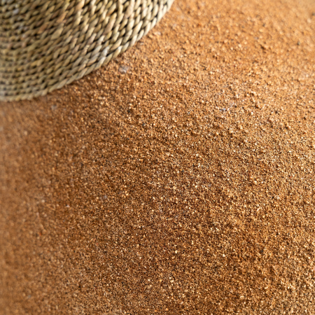 Lampa suspendata din rasina teracota cu forma rotunda mata si textura organica Swolgen 40x40x47 cm [5]