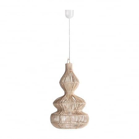 Lampa suspendata mica ratan|Iluminat intim|Lampi boho compacte [1]