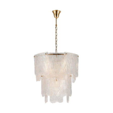 Lustre, Lampi suspendate - Lampă suspendată din sticlă albă cu lanț decorativ