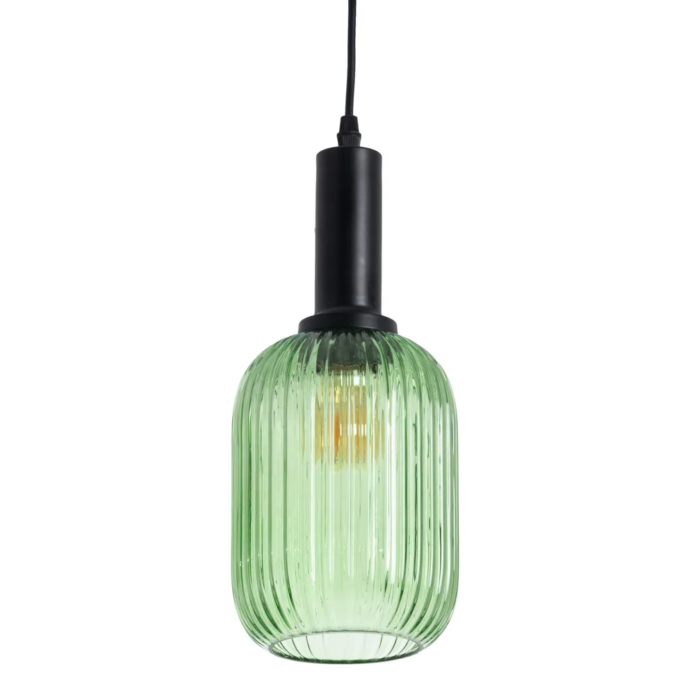 Lampa suspendata Greeny, sticla cristal, verde, Ixia [1]