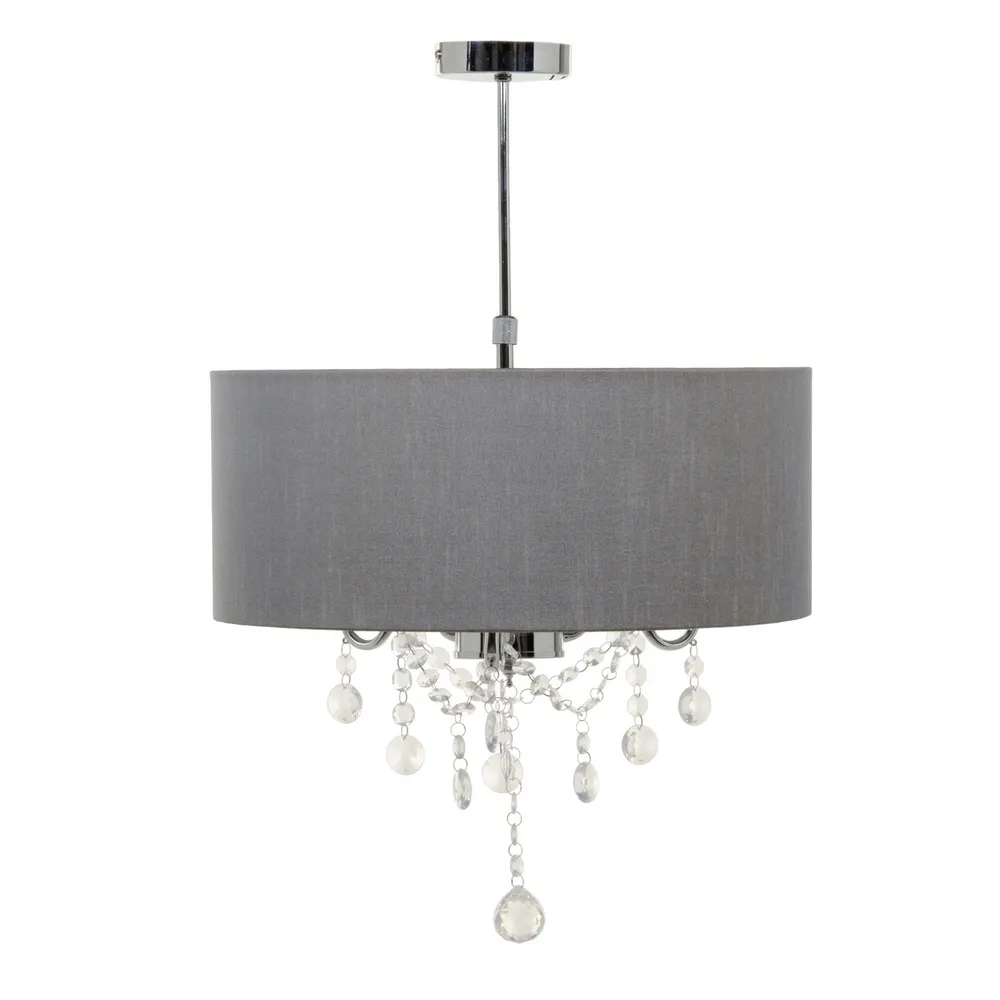 Lustre, Lampi suspendate - Lampa suspendata Grey, metal, gri, Ixia