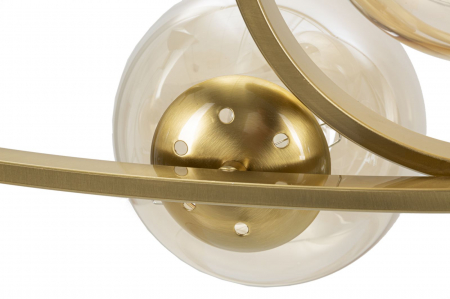 Lampa suspendata Japan, metal/sticla, auriu, Mauro Ferretti [5]