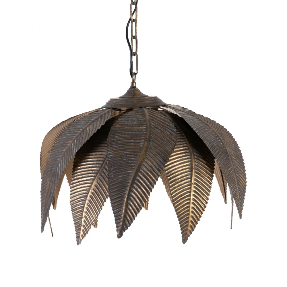 Lampa suspendata Leaves, metal, auriu, Ixia [0]