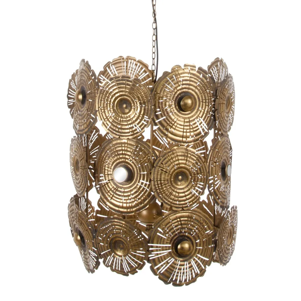 Lustre, Lampi suspendate - Lampa suspendata, metal, auriu, Ixia