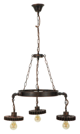 Lampa suspendata, metal, maro vintage, Mauro Ferretti [0]