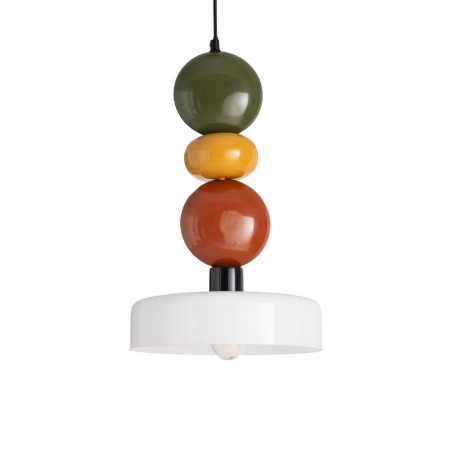 Corpuri de iluminat - Lampă suspendată multicoloră verde-ocru