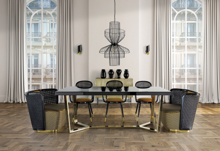 Lampa suspendata Art Deco fier negru|Lustre elegante [2]