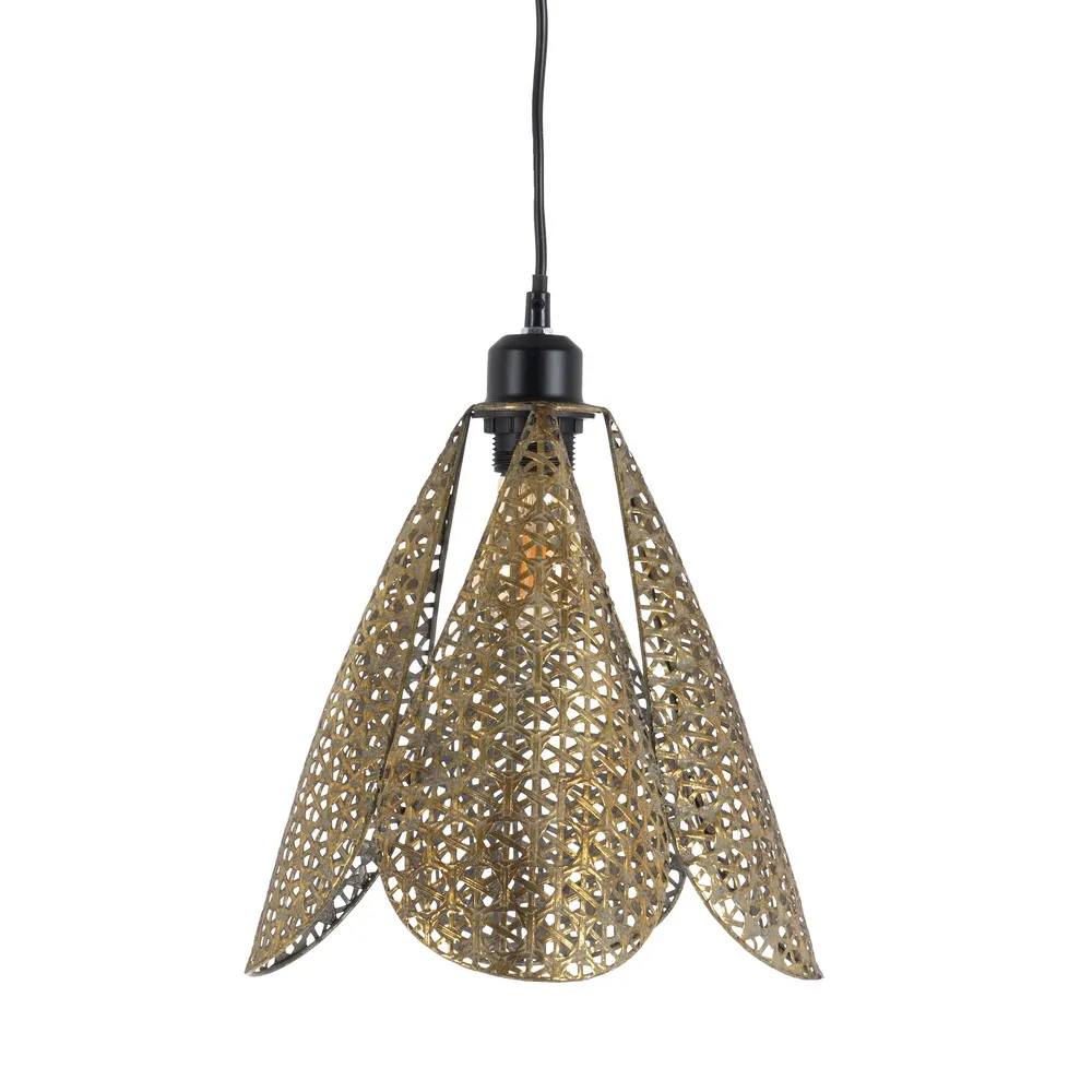 Lustre, Lampi suspendate - Lampa suspendata Old, metal, auriu/argintiu vintage, Ixia