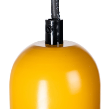 Lampa suspendata portocalie din metal si sticla silueta modern retro – volum compact [5]