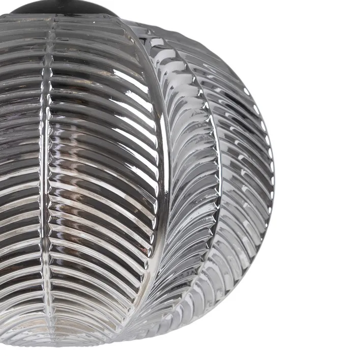 Lampa suspendata, sticla/metal, gri, Ixia [4]