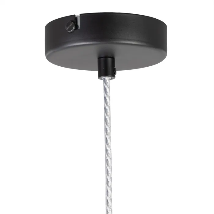 Lampa suspendata, sticla/metal, gri, Ixia [6]