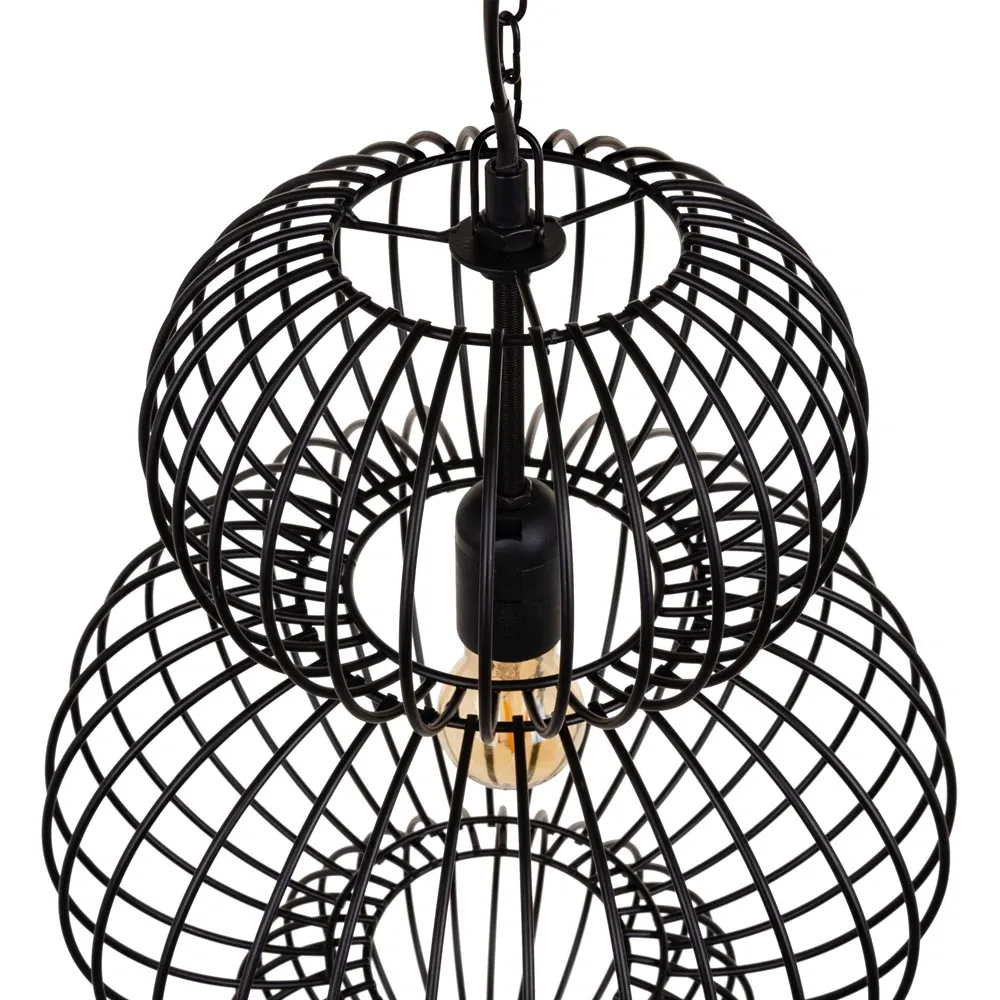 Lampa Suspendata Stylish Metal Negru 51cm - CreativDeco.ro [4]