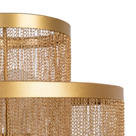 Lampadar auriu din metal cu design glam [3]