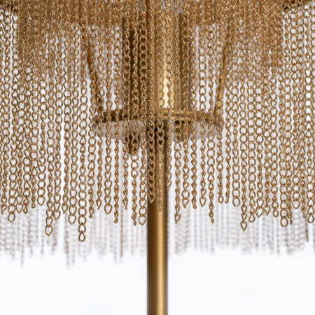 Lampadar auriu din metal cu design glam [2]