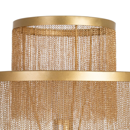 Lampadar auriu din metal cu design glam [1]
