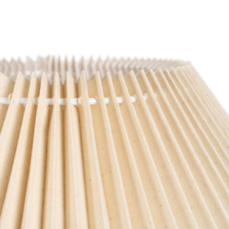 Lampadar decorativ ceramic abajur plisat bej Ixia [7]