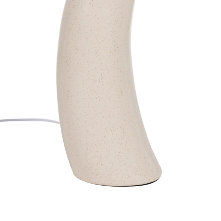 Lampadar decorativ ceramic abajur plisat bej Ixia [8]