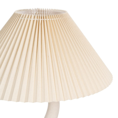 Lampadar decorativ ceramic abajur plisat bej Ixia [2]