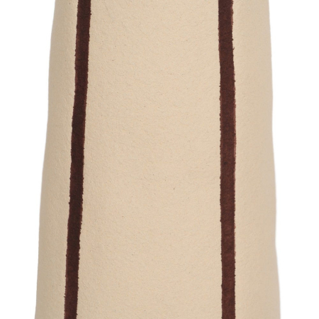 Lampadar decorativ ceramic dungi maro abajur plisat crem Ixia [6]