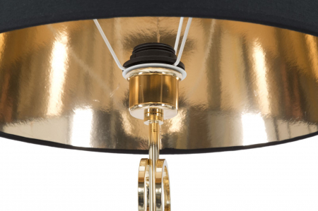 Lampadar Inele, auriu/negru, metal/textil [4]