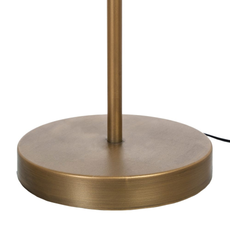 Lampadar natural-auriu din MDF și metal cu abajur din mărgele [5]