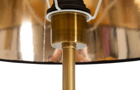 Lampadar Papagali, rasina/metal, negru/auriu [3]