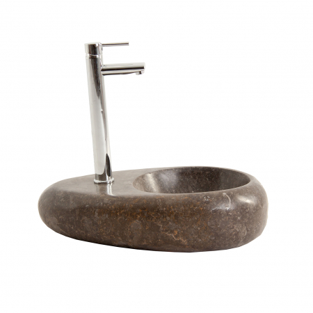 Accesorii baie - Lavoar contemporan piatra gri | Chiuvete artizanale