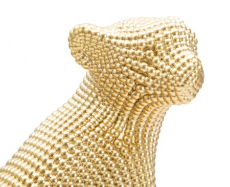 Decoratiune leopard, rasina/auriu [2]