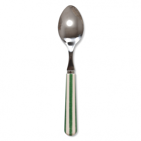 Tacamuri - Set 6 Linguri Inox Maner Modern Dungi Verzi|Tacamuri Design Premium