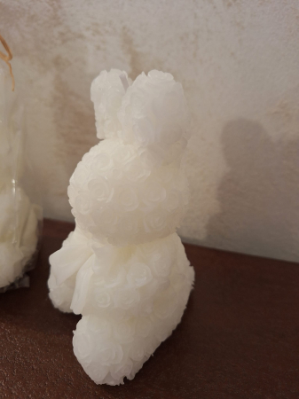 Lumanare alba ceara Iepuras | creativdeco [3]