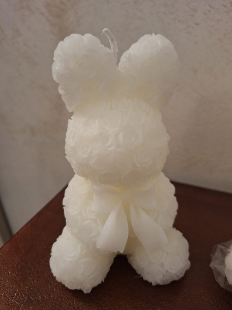 Lumanare alba ceara Iepuras | creativdeco [4]