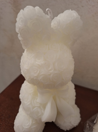 Lumanare alba ceara Iepuras | creativdeco [1]
