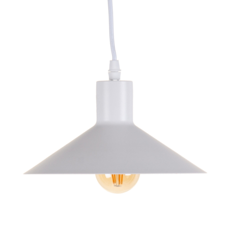 Corpuri de iluminat - Lustra alba din metal