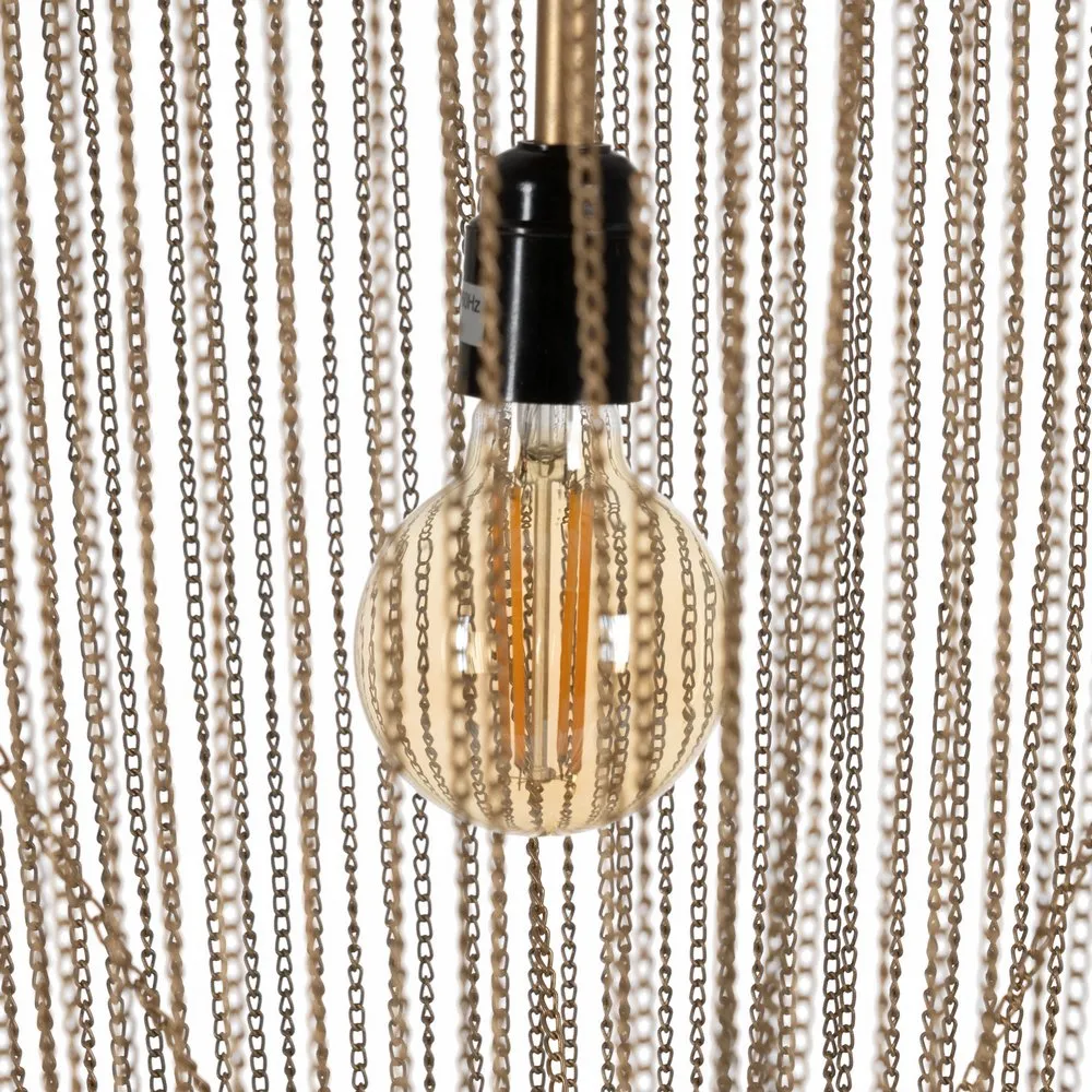 Lustră aurie elegantă|Iluminat decorativ versatil [3]