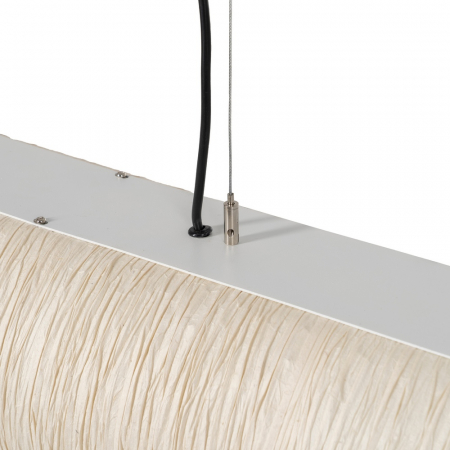 Lustra bej cu 4 becuri pentru decor natural|Lustre suspendate mari pentru interioare moderne [4]