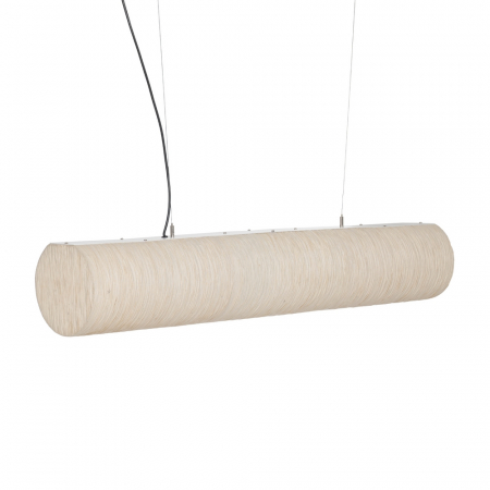 Lustre, Lampi suspendate - Lustra bej cu 4 becuri pentru decor natural|Lustre suspendate mari pentru interioare moderne