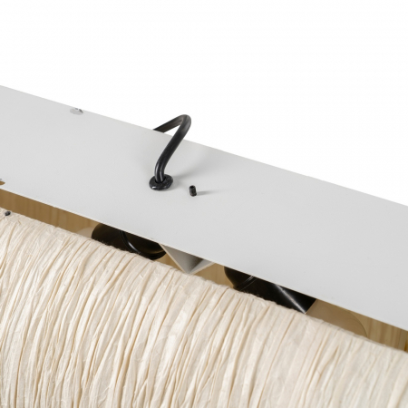 Lustra bej cu 4 becuri pentru decor natural|Lustre suspendate mari pentru interioare moderne [6]