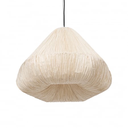 Lustra suspendata bej pentru design scandinav|Lustre moderne naturale pentru iluminat interior [3]