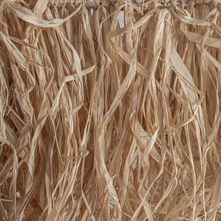 Lustra decorativa boho din rafie cu franjuri naturale Ceiling 355x50x60 cm [1]