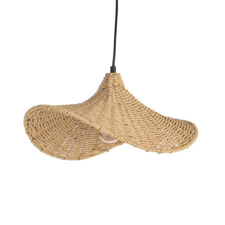 Lustre, Lampi suspendate - Lustră decorativă cu abajur ondulat 40 cm